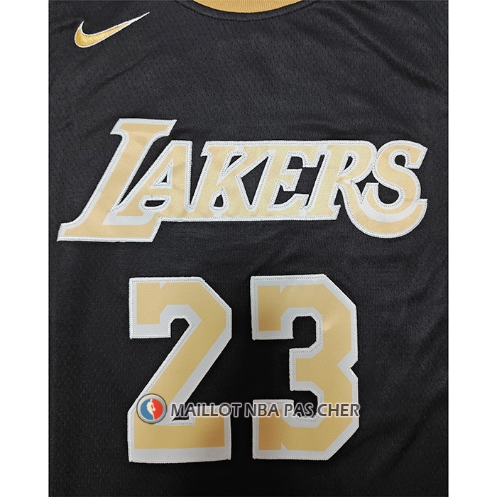 Maillot Los Angeles Lakers LeBron James Select Series Or Noir